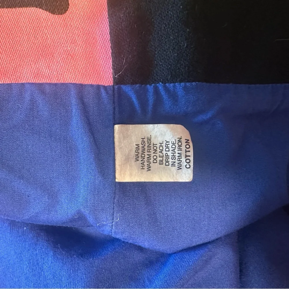 Katsui Studio Australia Hand-Painted Canvas‎ Tote Bag Blue Yellow Red Koala Art